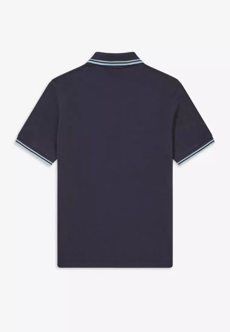 Fred Perry M12 Twin Tipped Fred Perry Shirt (Navy / White / White)