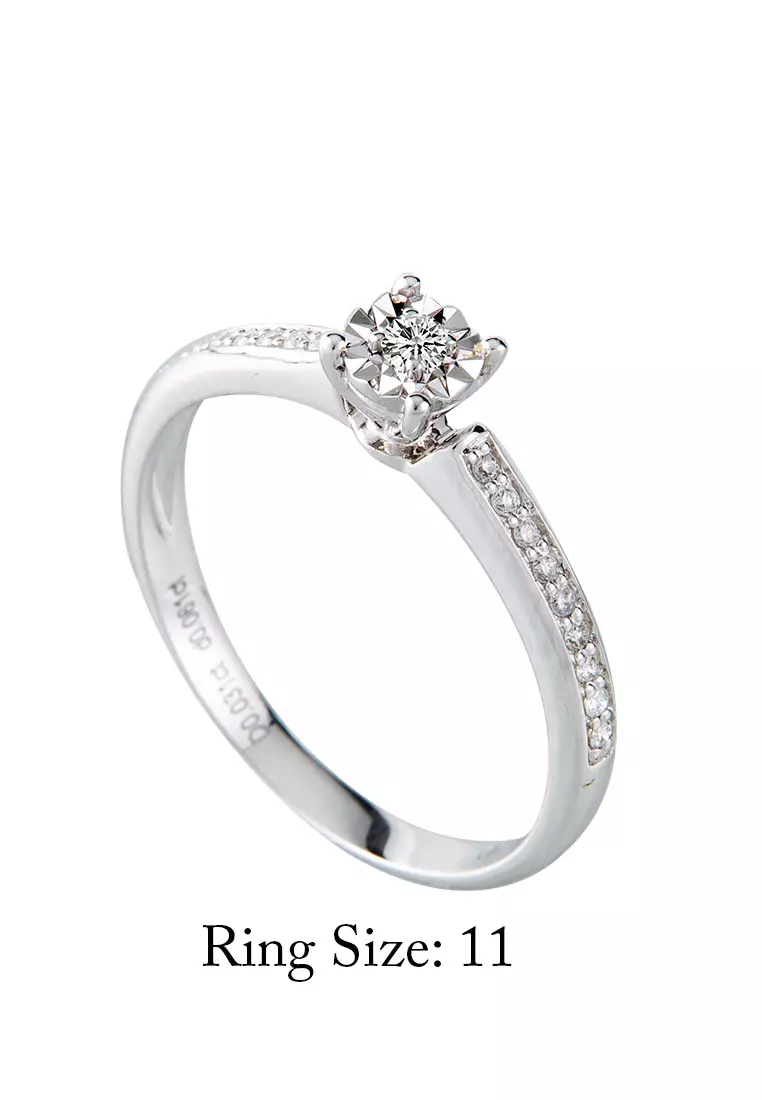 750 gold diamond deals ring