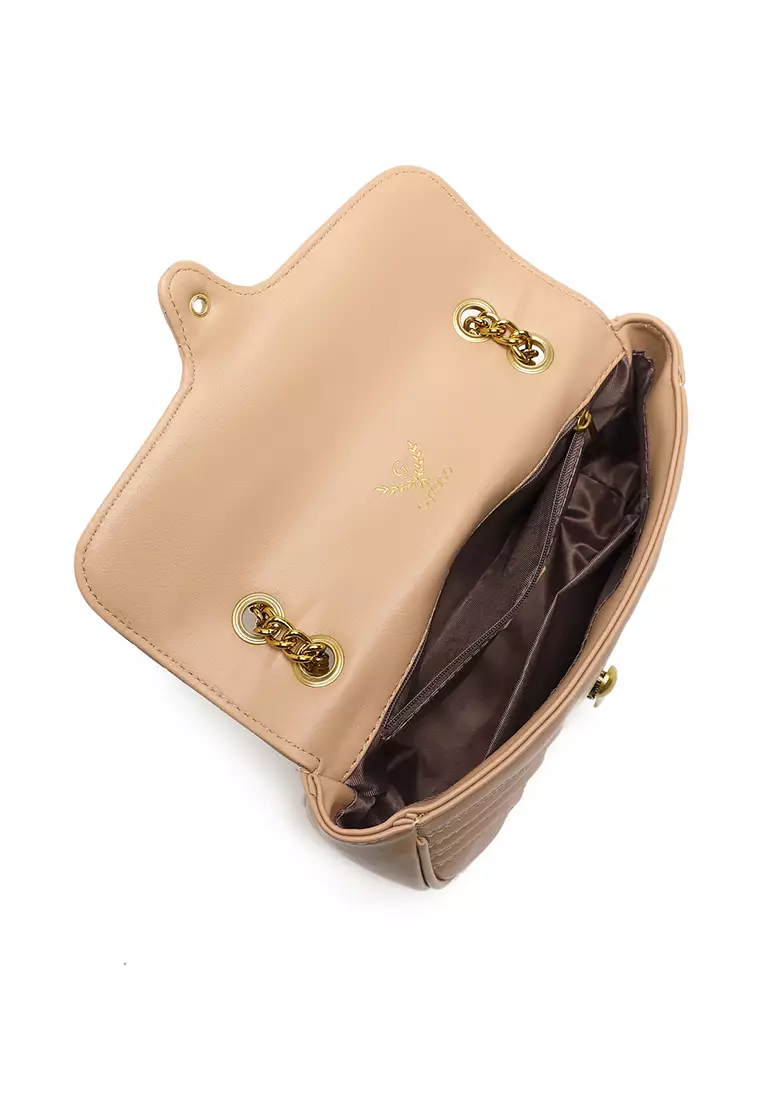 GYKACO CILLA Khaki - Tas Selempang Wanita - Fashion Sling bag (Import)