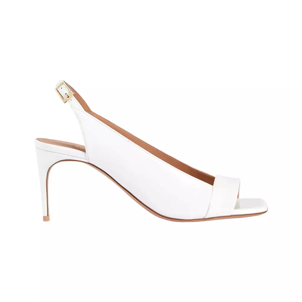 [4.4PRIL KEJUTAN HARGA] Teya 70 Patent Leather Heels White