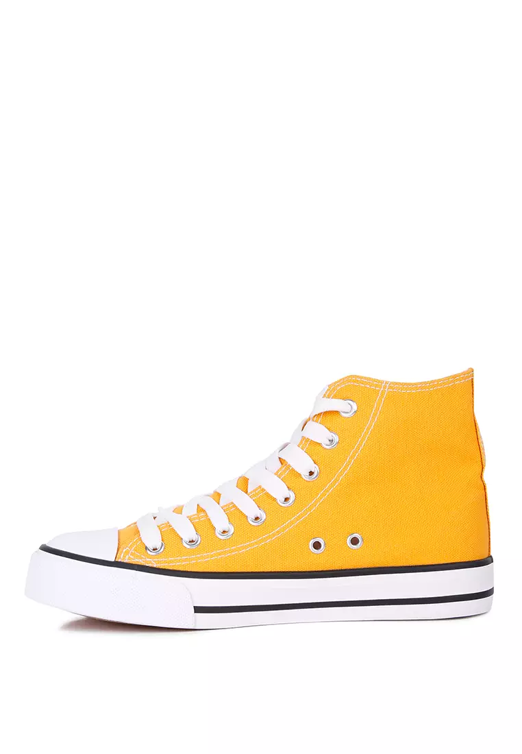 Buy London Rag Yellow High Top Basketball Canvas Sneakers 2023 Online ...