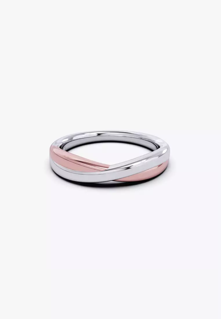Vinstella Love Bond Dual Colour Couple Ring - Men's
