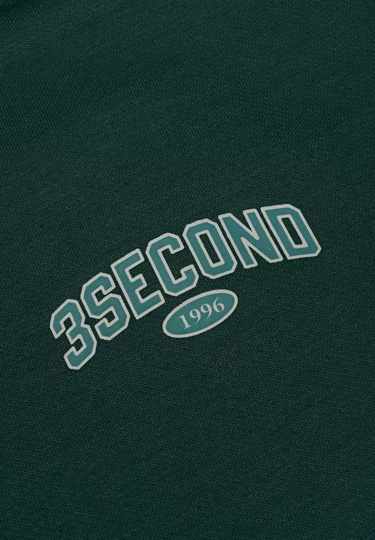 3Second Men's Jacket Zipper Hoodie Sweatshirt Regular Fit Fleece Mael 140125