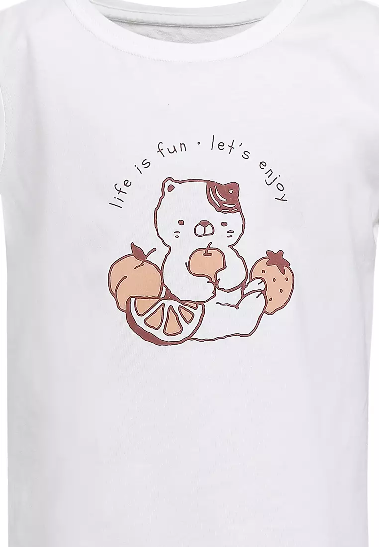 Junior Cat Print Tee