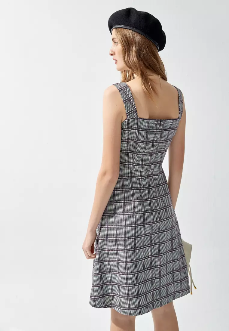 Checkered Sleeveless Dress