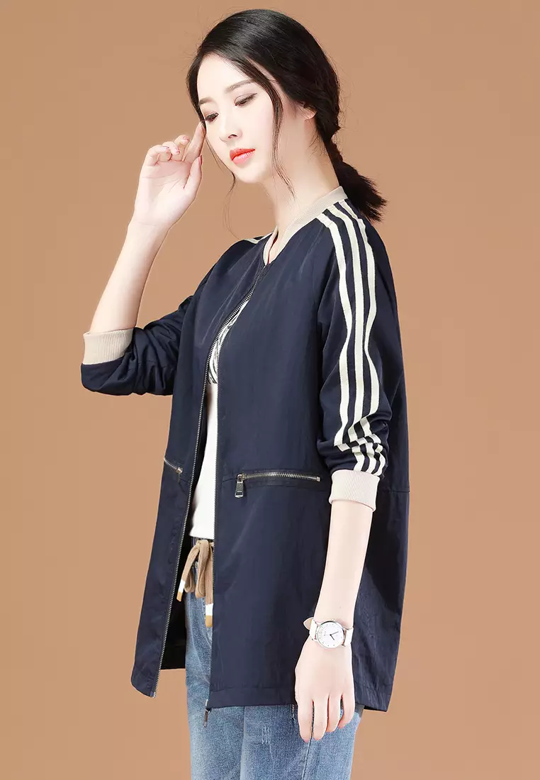 Casual stand collar store jacket