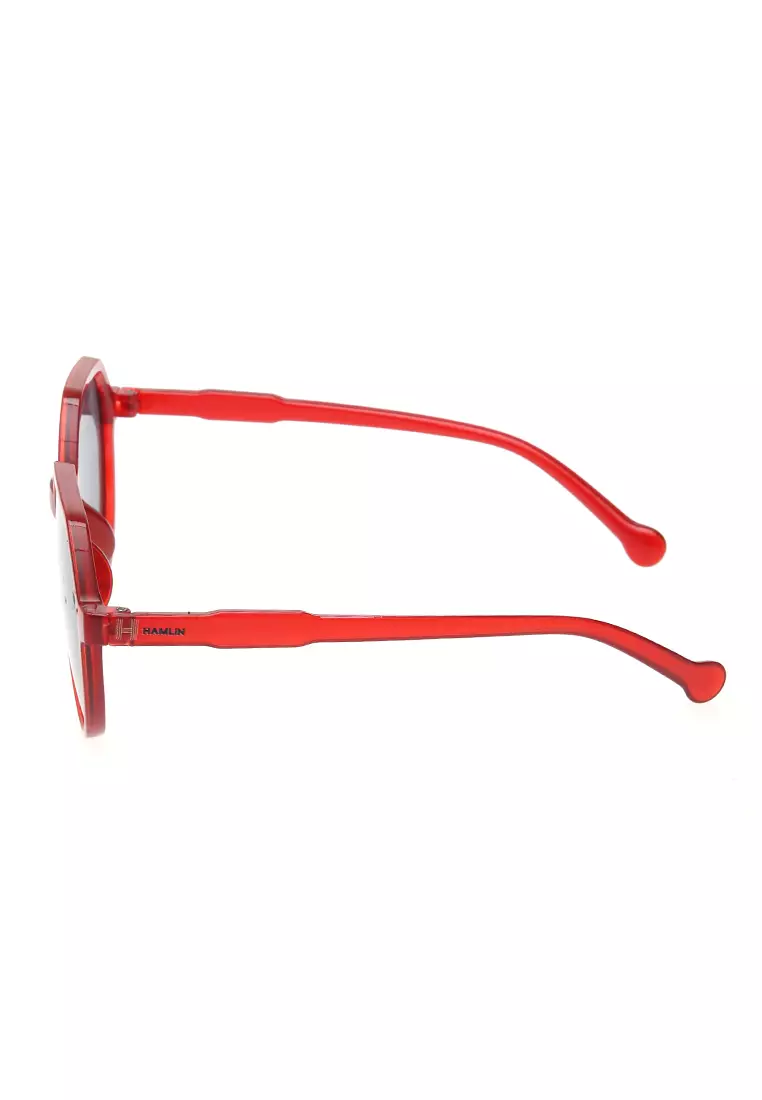 Revika Kacamata Wanita Desain Retro Elegan Sunglasess Aksesoris Fashion Material Plastic ORIGINAL - Red