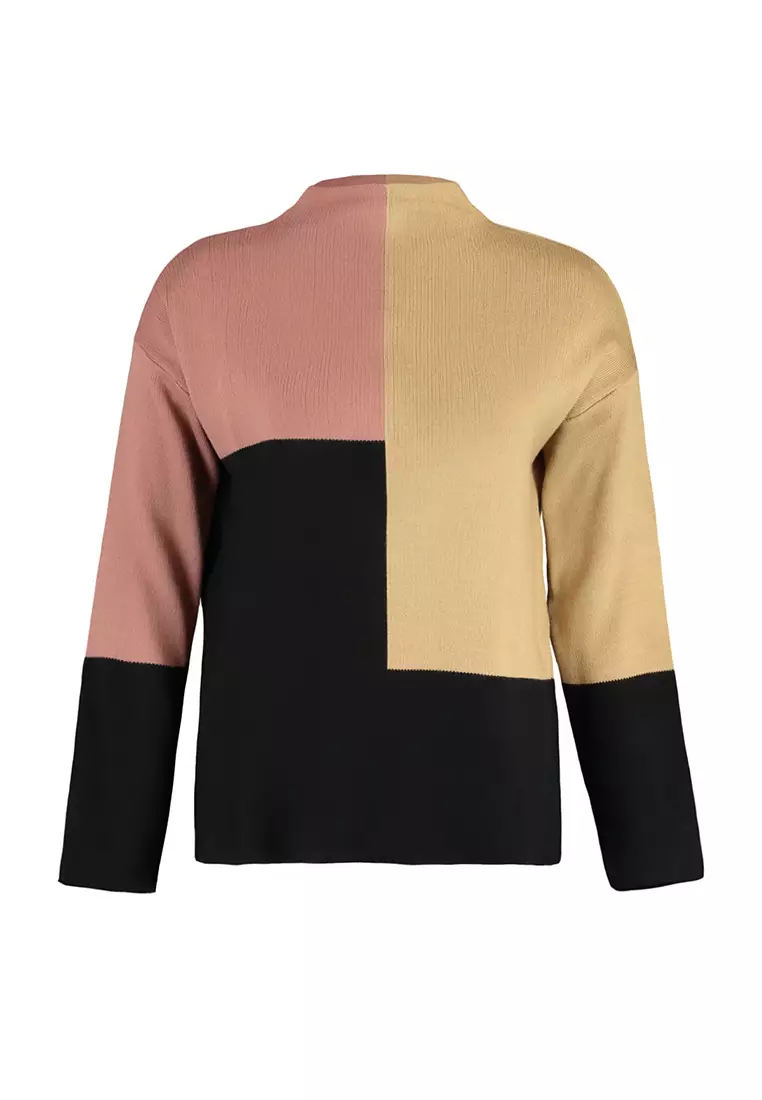 Colour Block Knitted Sweater