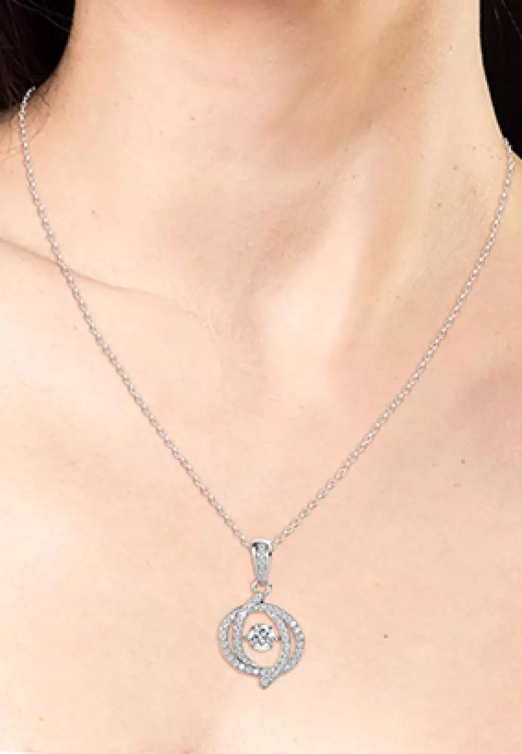 Victoria Pendant WG - Kalung Crystal by Her Jewellery