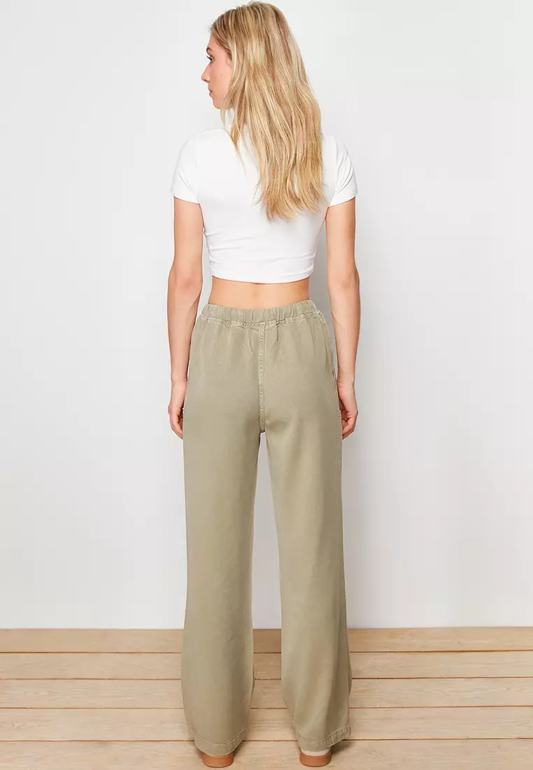 Lyocell High Waist Pants