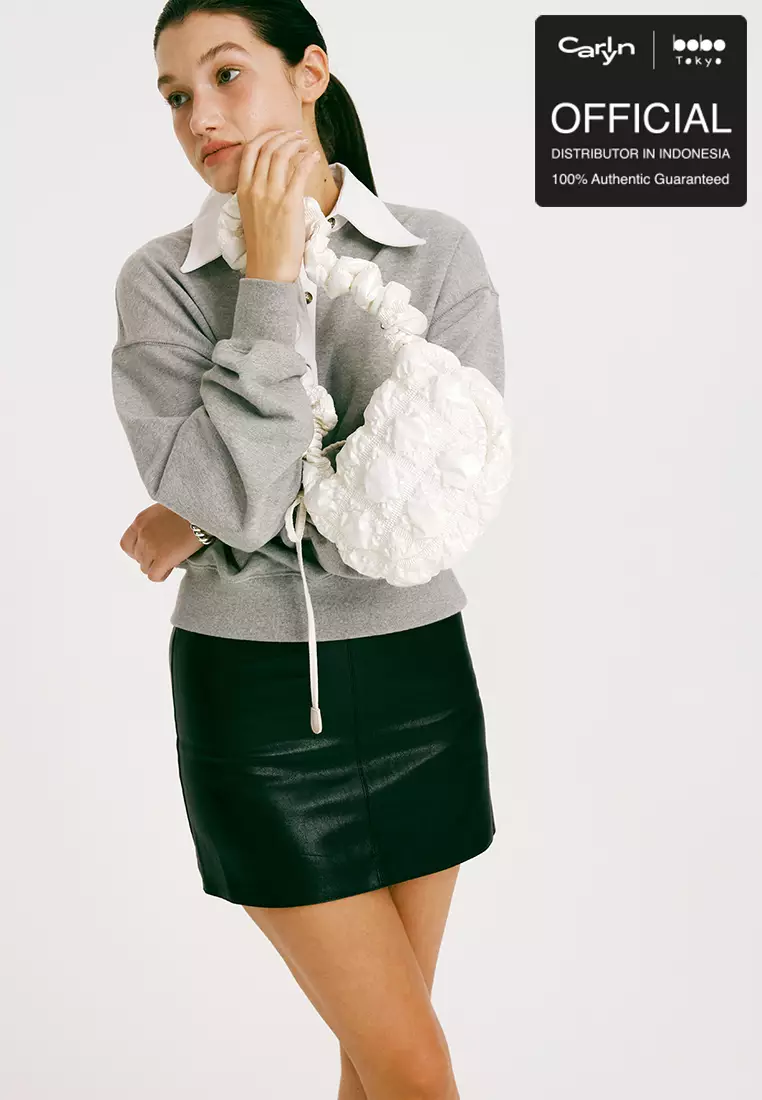 Tas Carlyn - Poing Glow Pearl White - Official Bobo Tokyo