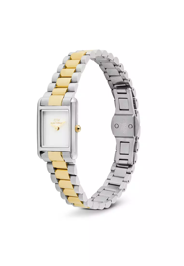 Bound Mini 3-Link White Two Tone Gold - Women Watch stainless steel watch DW Official Authentic Original jam tanggan perempuan DW jam tangan