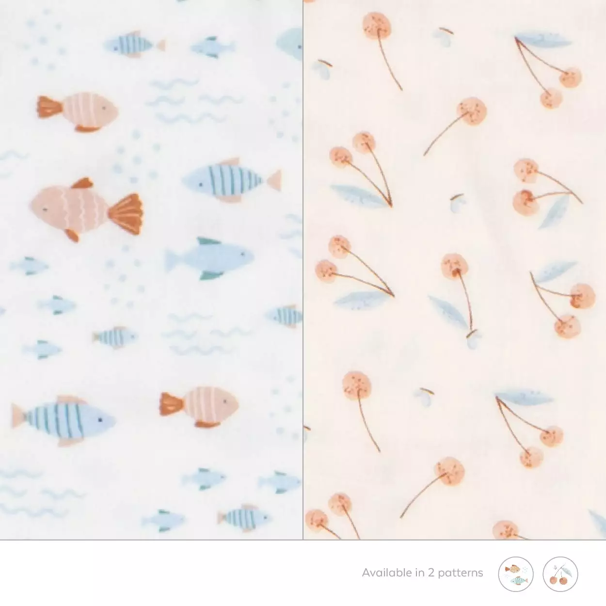 Little Palmerhaus - Muslin Ruffle Bib 1.0 (Celemek Bayi) Fish