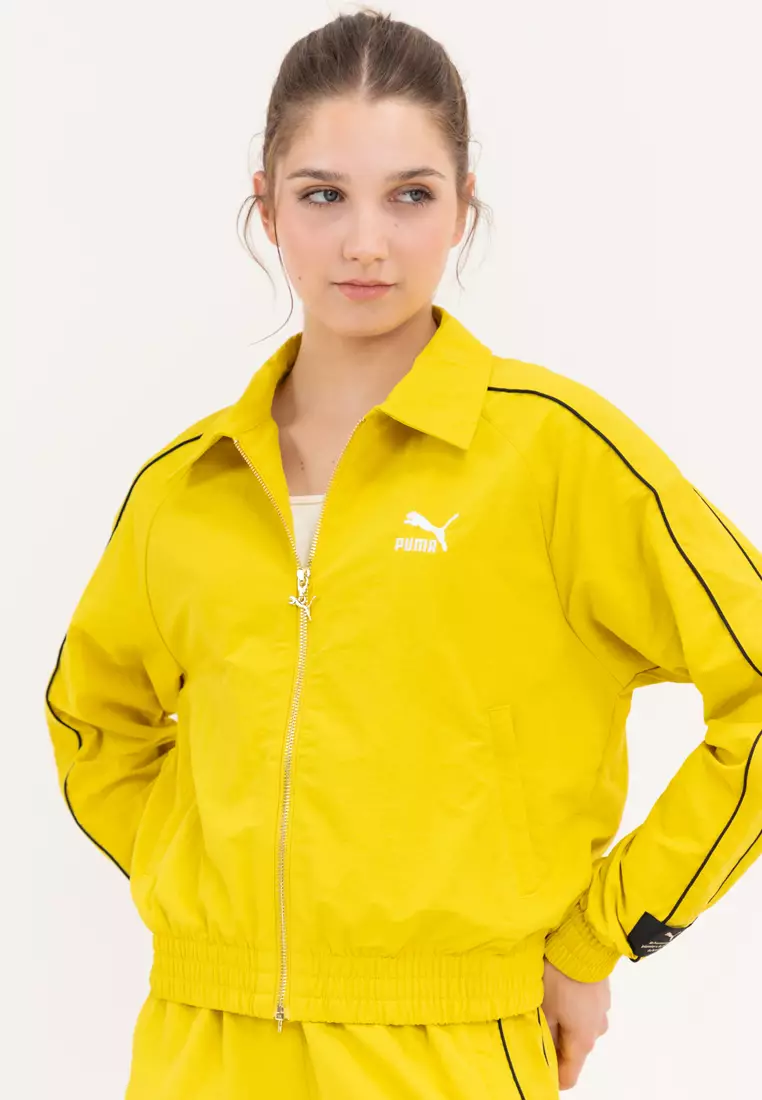 Puma jacket yellow hotsell
