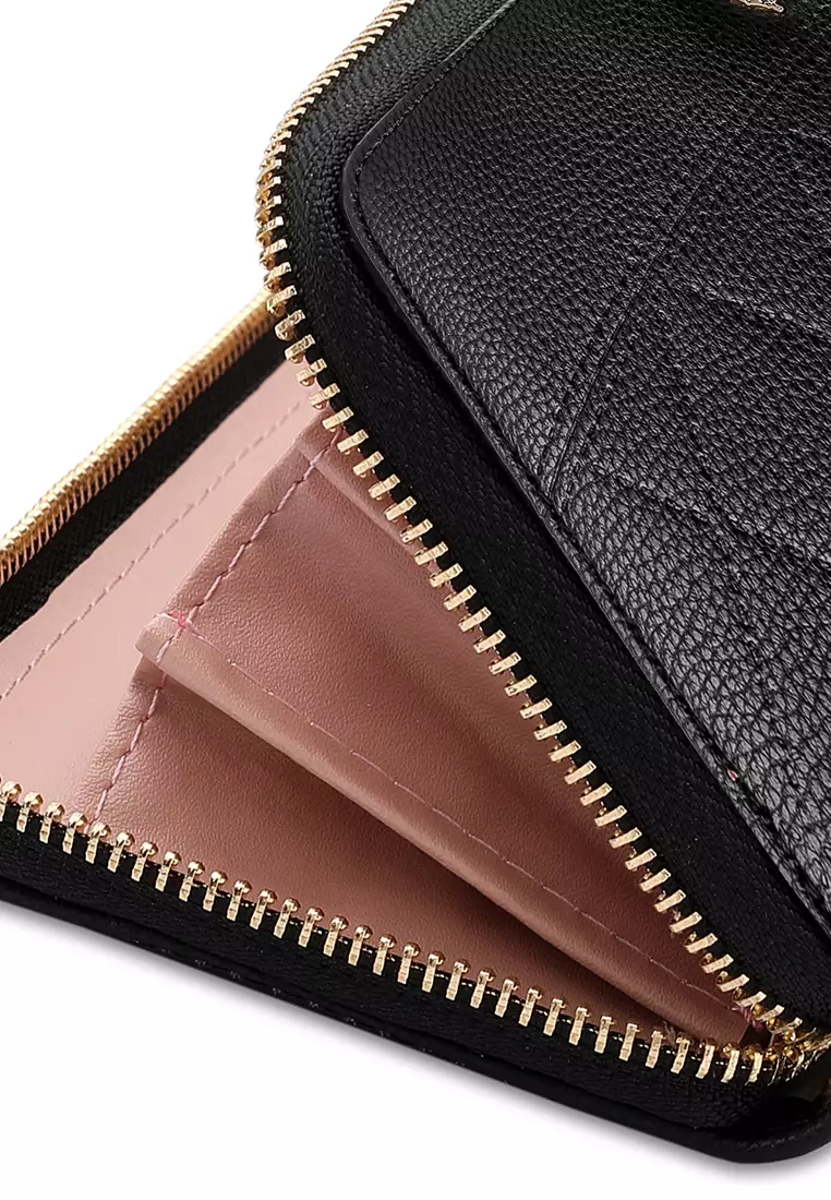 Women's Long Zipper Wallet (Dompet Panjang Ritsleting Wanita) - Hitam