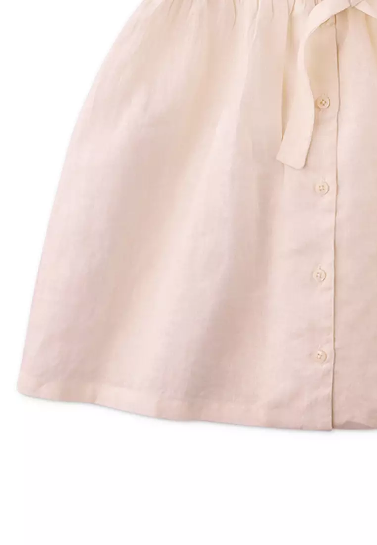 Girls Vera Pintuck Dress With Embroidered Details