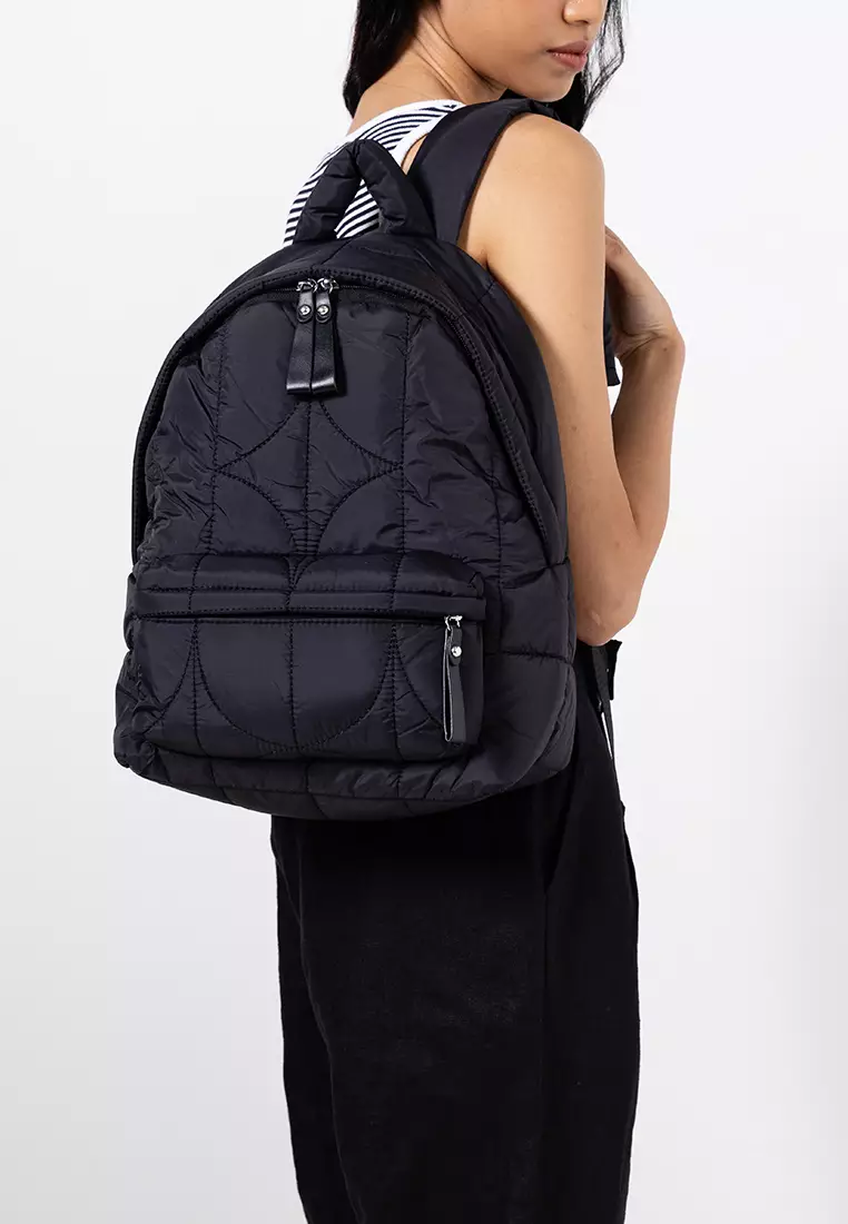 Quilted Nylon Backpack