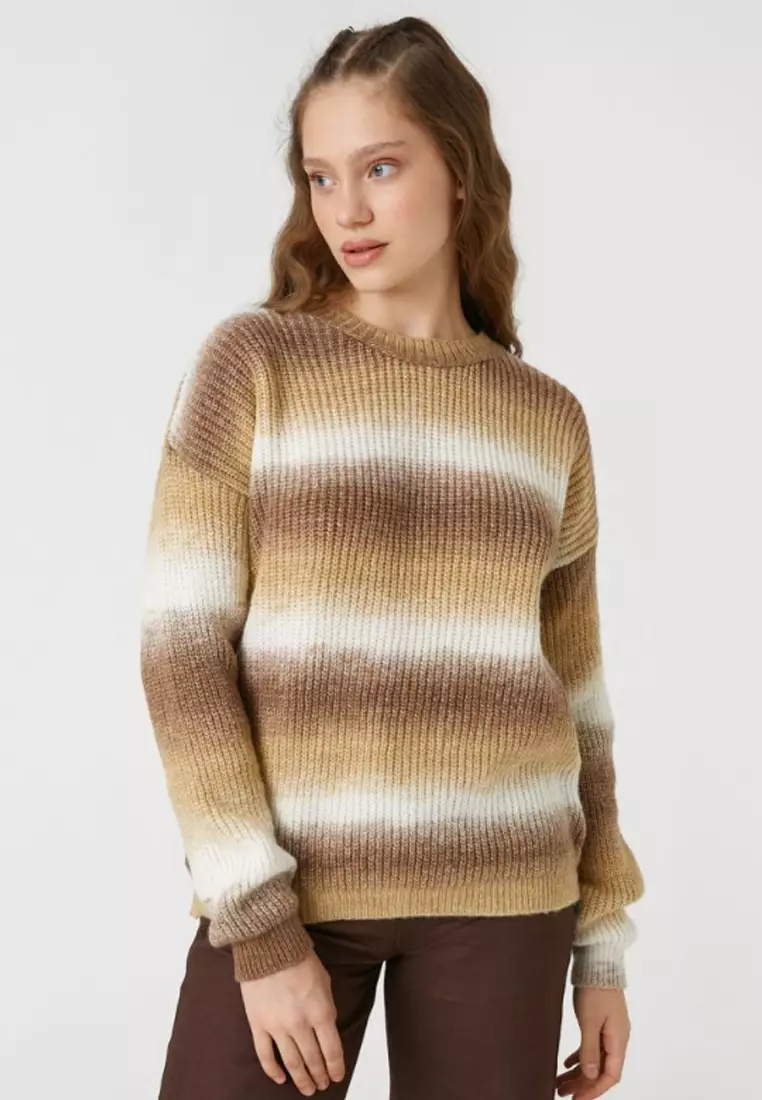 GRADATION KNIT TOP THEREDTHREAD / ザレッドスレッド】S gradation