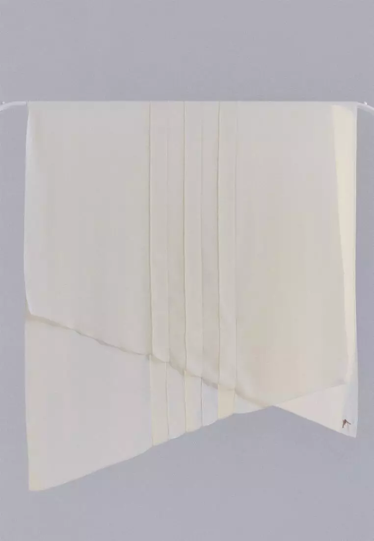 AUDRA ORIKAMI SLANT PLEATED SCARF