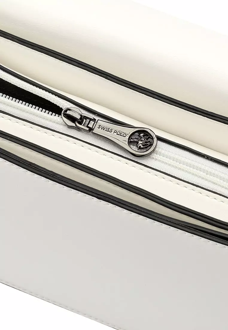 Women's Chain Shoulder Bag / Sling Bag / Crossbody Bag - White