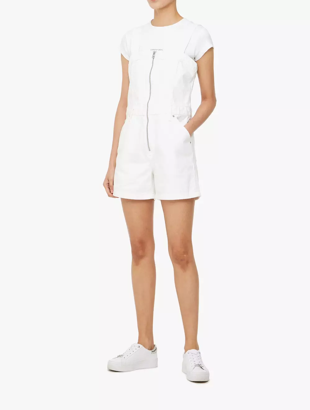 Calvin klein overall shorts hot sale