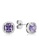 SO SEOUL purple and silver Athena Purplish Halo Cushion Cut Diamond Simulant Stud Earrings 11D44ACDEFF470GS_2