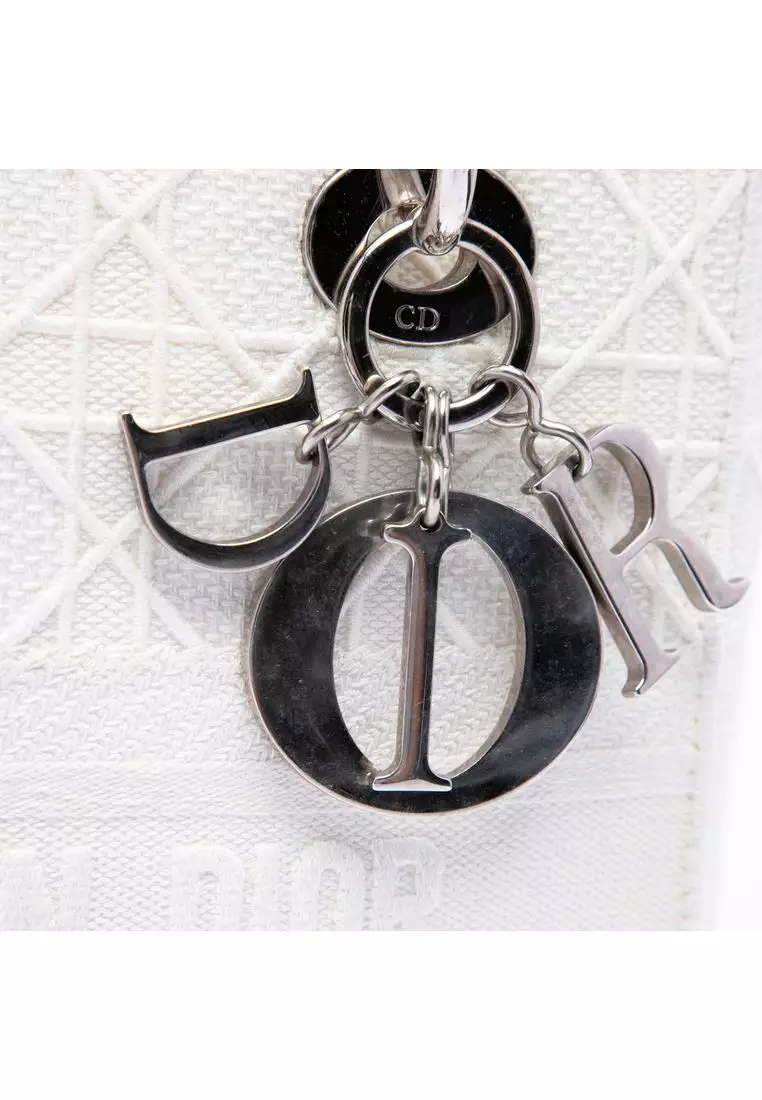 Pre-Loved Dior Medium Canvas Cannage Lady D Lite