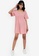 ZALORA BASICS pink Ruched Front Babydoll Dress 92D27AA9C15B4CGS_4