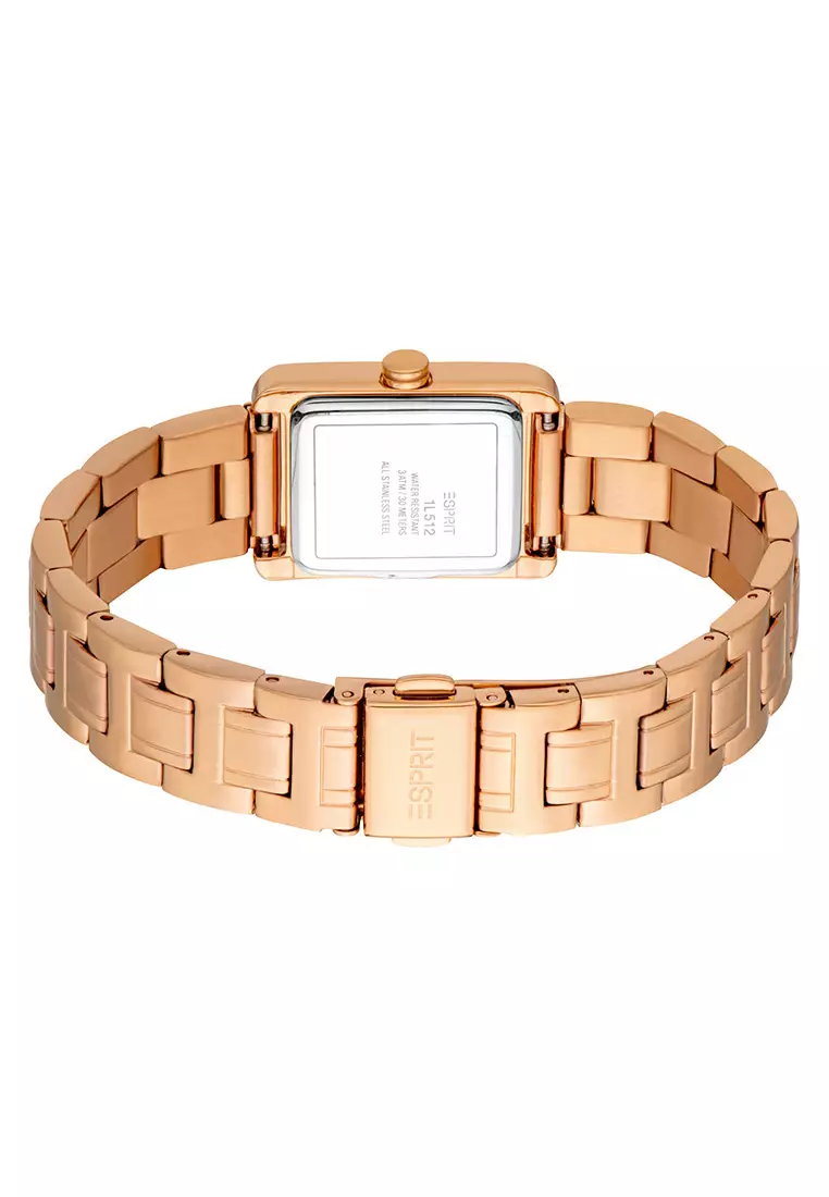 Esprit Elora Rose Gold Stainless Steel Analog Quartz Watch For Women ES1L512M0065