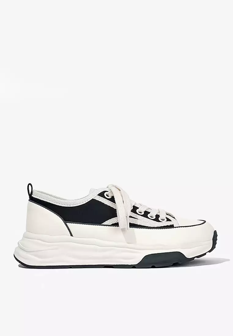 Discount on Twenty Eight Shoes  shoes - SKU: VANSA Lace-up Canvas Platform Casual Shoes VSW-CLG103