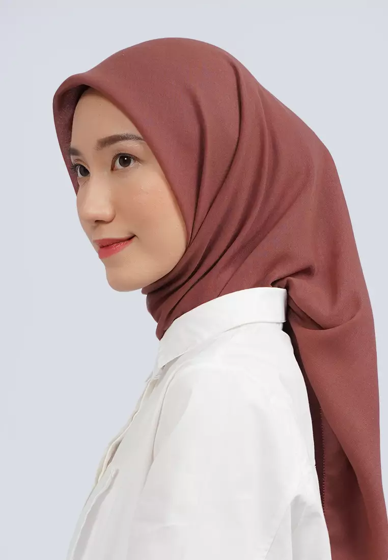 VOAL SQUARE SCARF-EYELASH 25A036