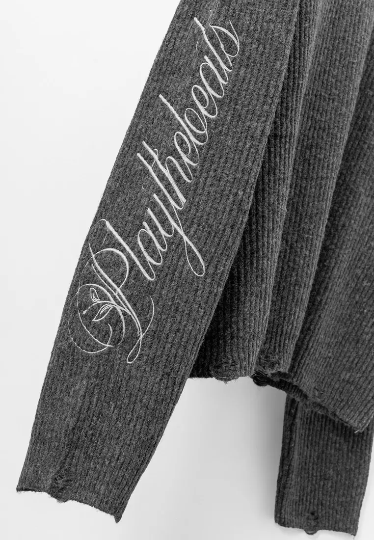 DRUM S. 80's Workshop Edition Knitted Jumper- Dark grey