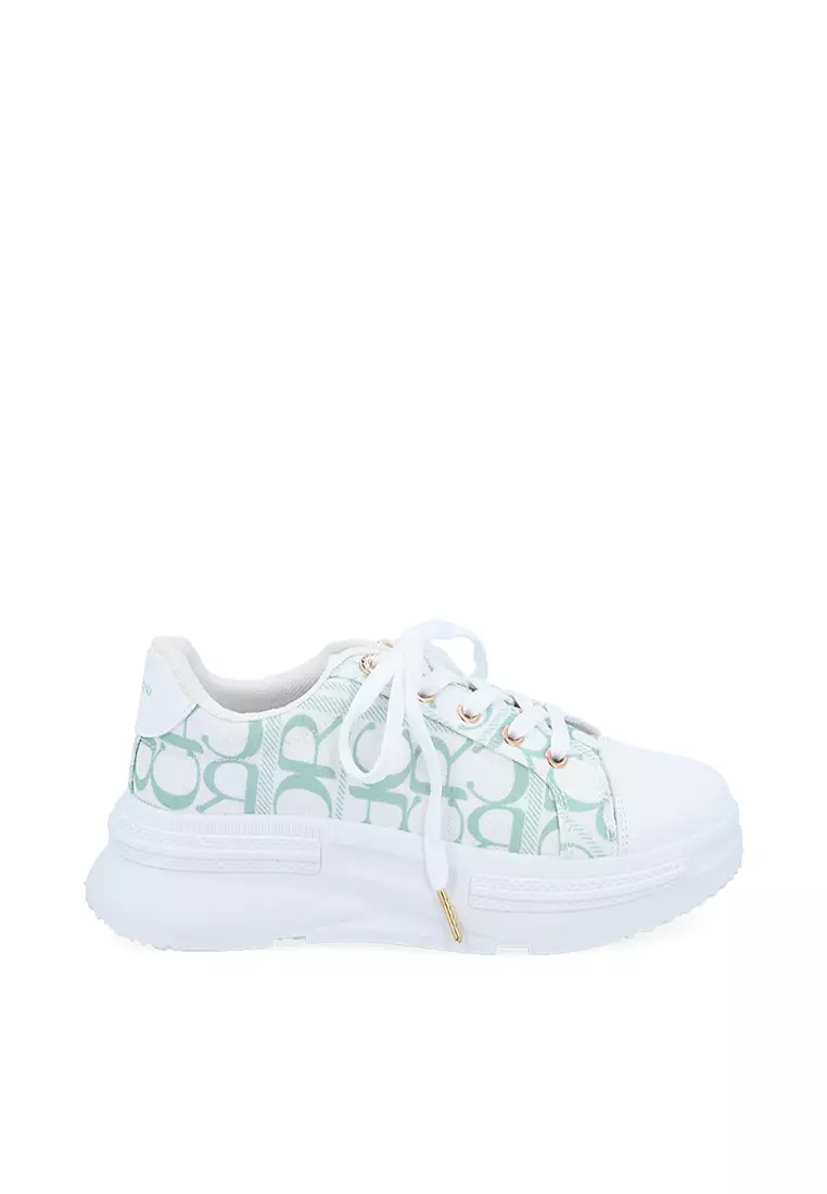 Discount on Carlo Rino  shoes - SKU: Green Carlo Geo Canvas Sneakers