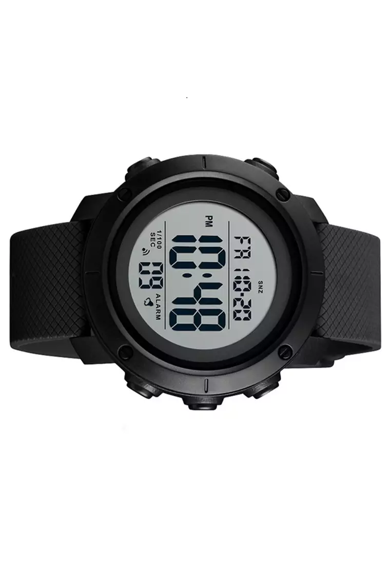 Jam Tangan Casual Digital Pria Stopwatch Waterproof Strap Tali Material Silicon GL08 ORIGINAL