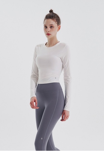SKULLPIG white Cozy Daily Crop T-Shirt (White) Quick-drying Running Fitness Yoga Hiking A5B40AA38DE7B2GS_1