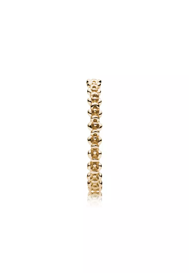 Pandora gold top flower ring