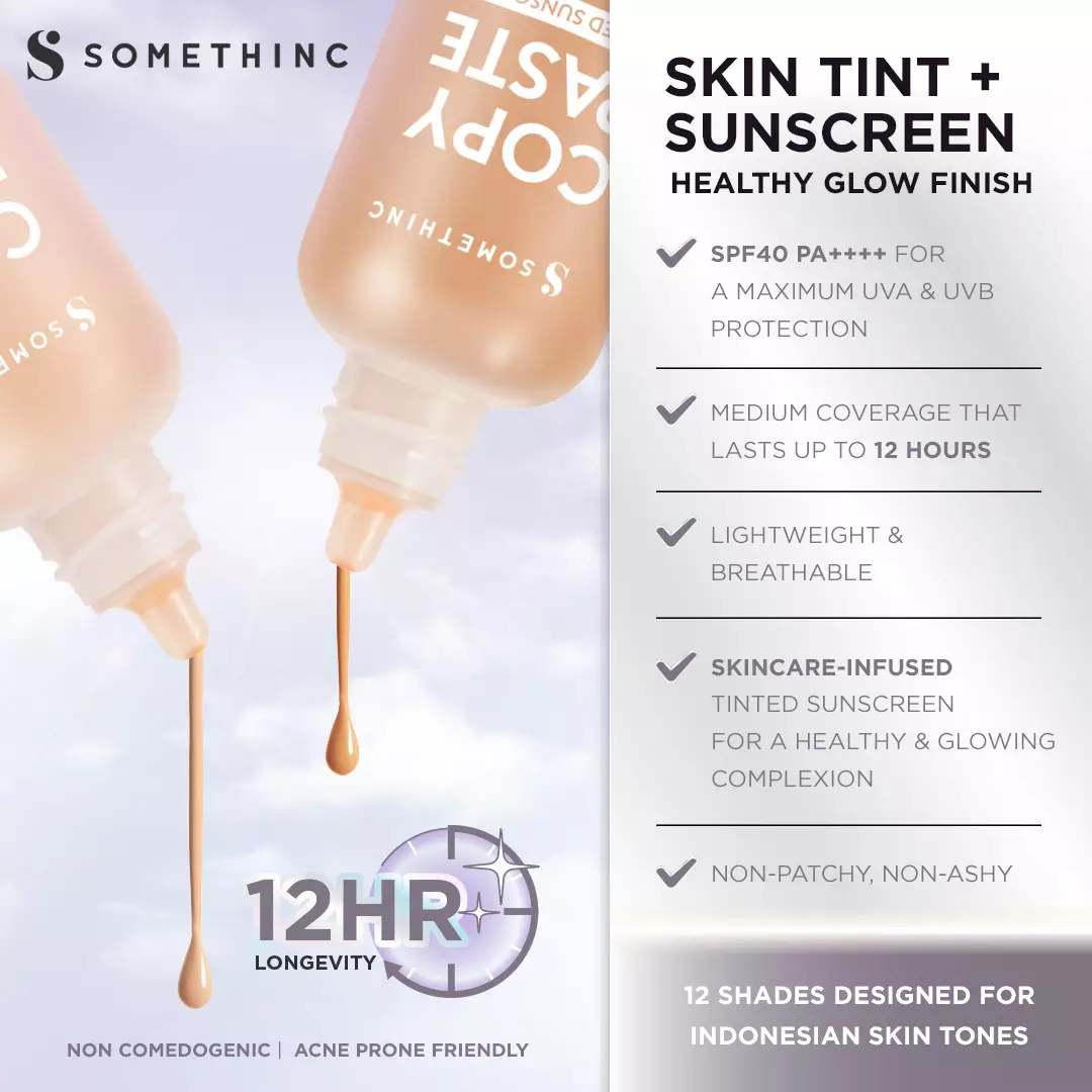 SOMETHINC Copy Paste Tinted Sunscreen SPF 40 PA++++ - N01 Nina