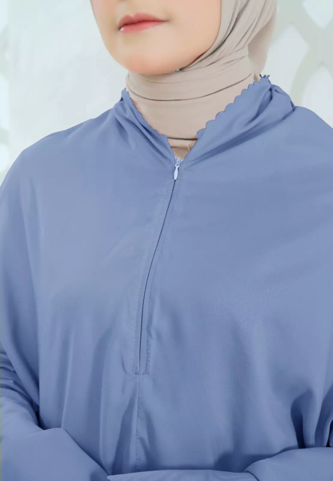 Zelena - Mukena Basic Sabira Lasercut 2in1 Prayer Set - Dewasa