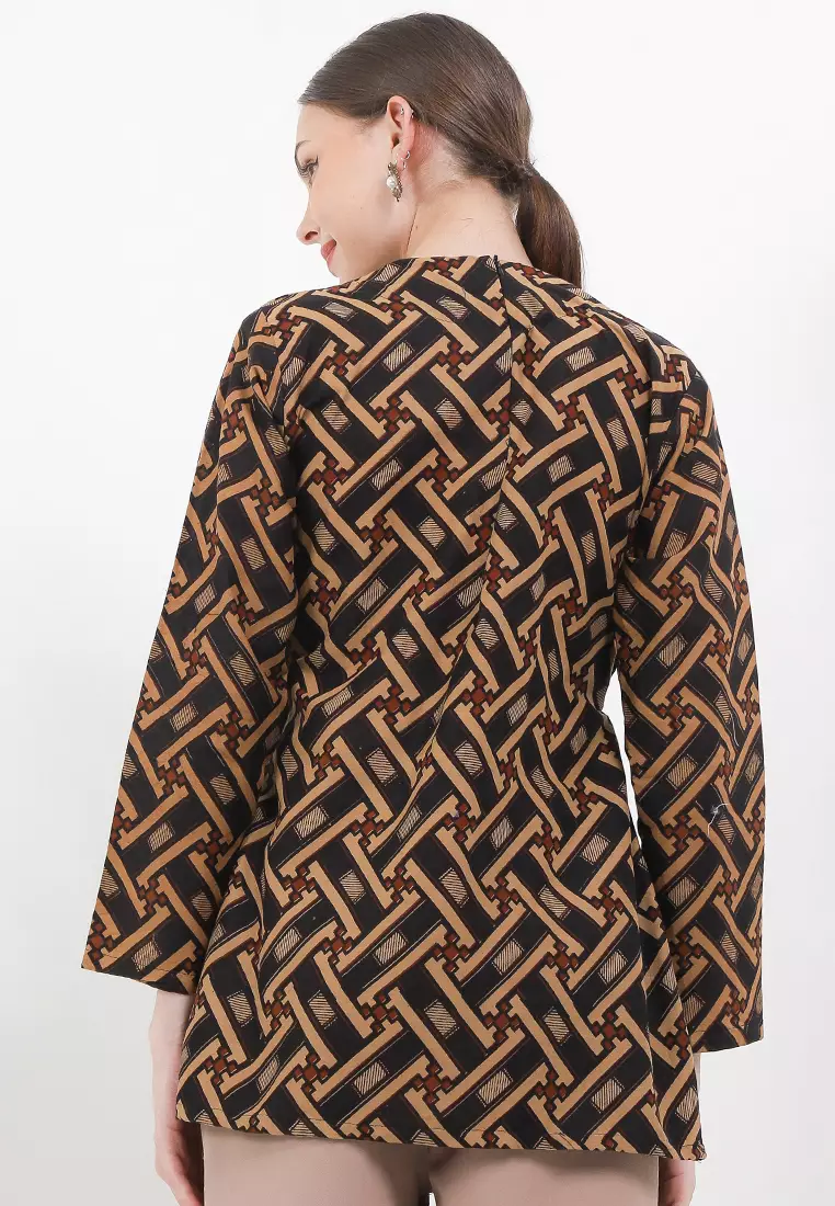 Pagar Blouse Batik Premium Wanita Casual Modern