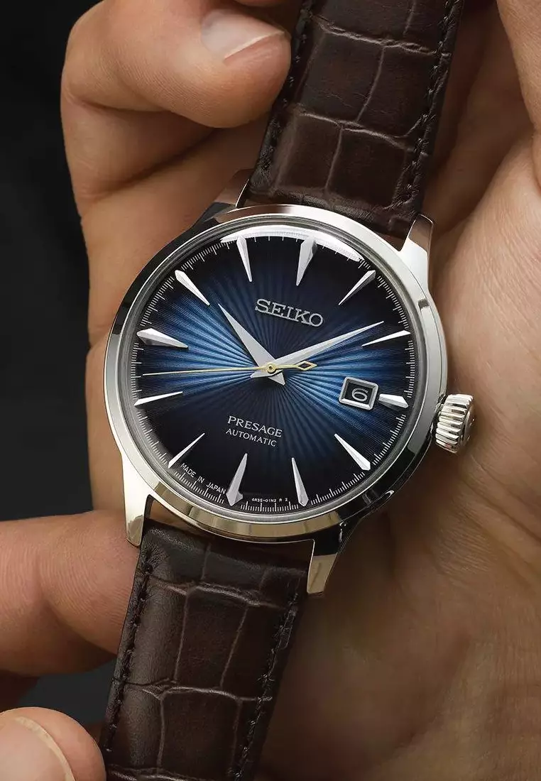 Buy Seiko Seiko Presage 'midnight Blue Moon' Cocktail Time Automatic 