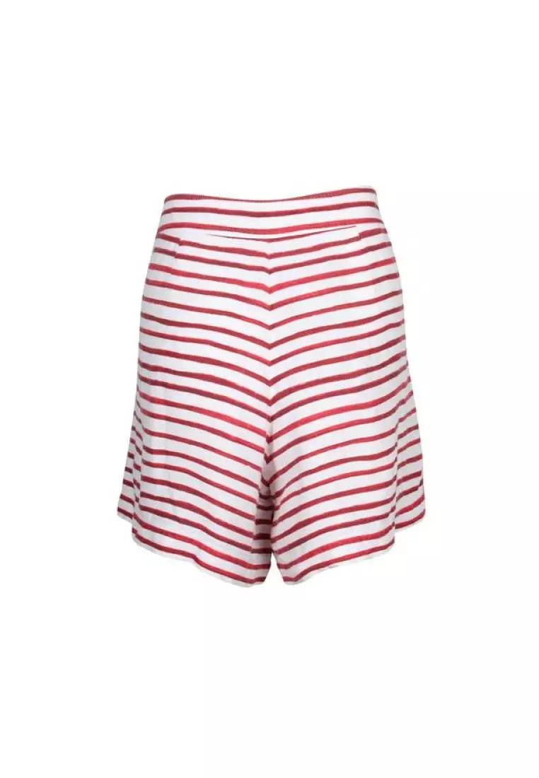 Red striped shorts deals