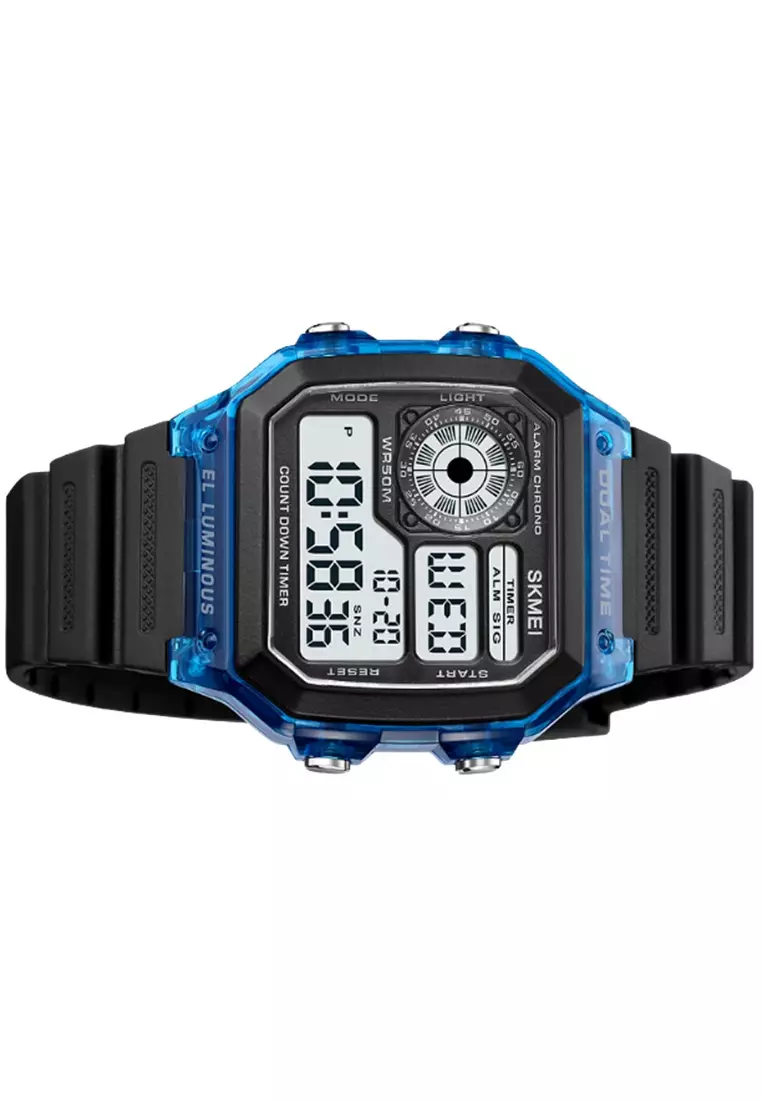Jam Tangan Pria Digital Waterproof Many Function Strap Tali Material Silicone IR16 ORIGINAL
