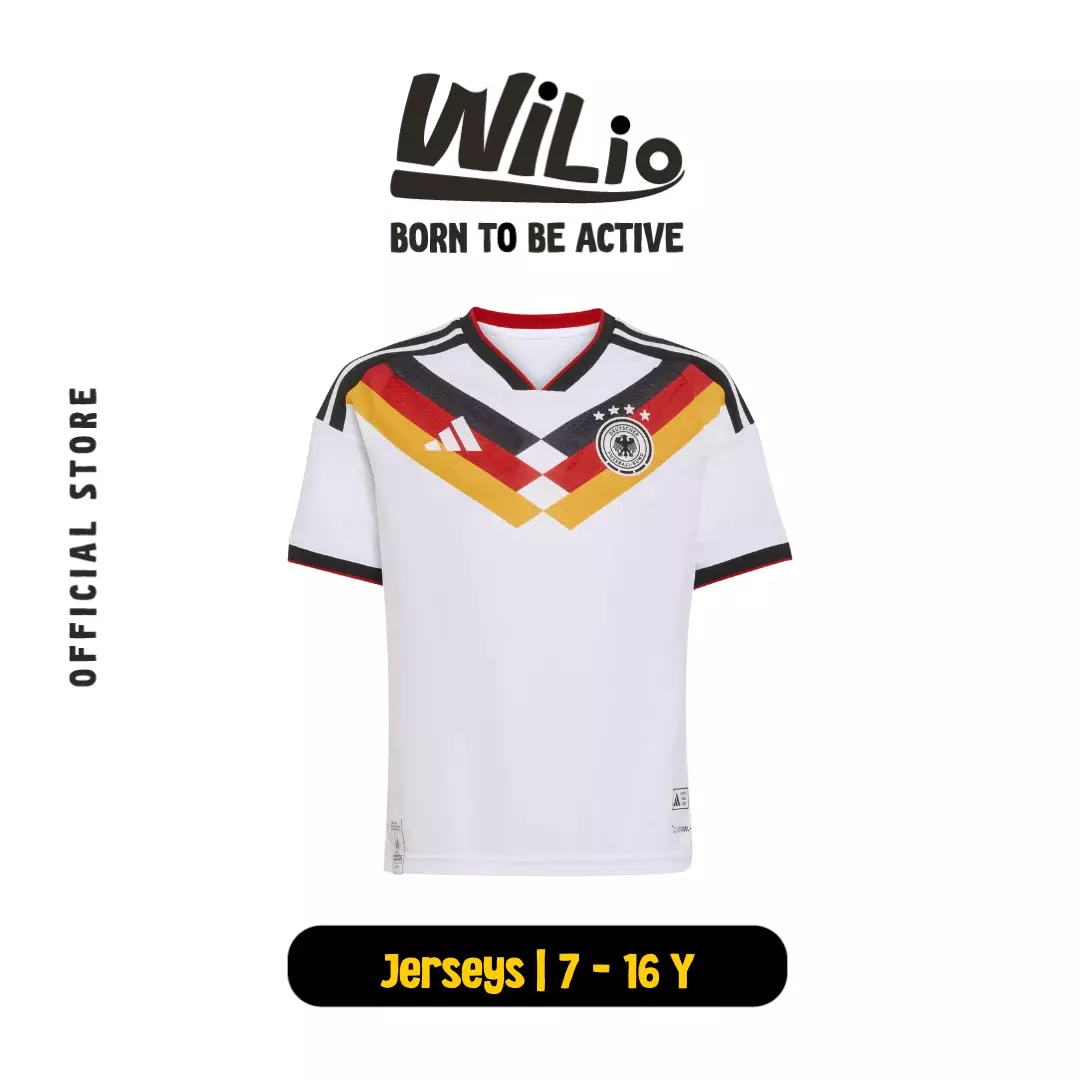 ADIDAS Germany DFB 26 Home Kids Jersey JZ4560 - Jersey Anak (Putih)