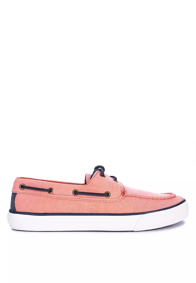 Pink sperrys men's deals