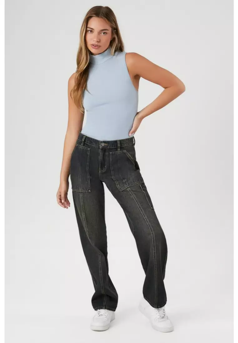 Forever 21 wide sales leg jeans
