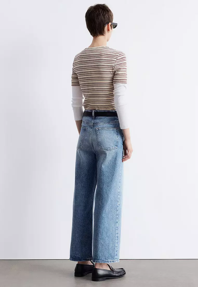 Cropped Wide-Leg Jeans