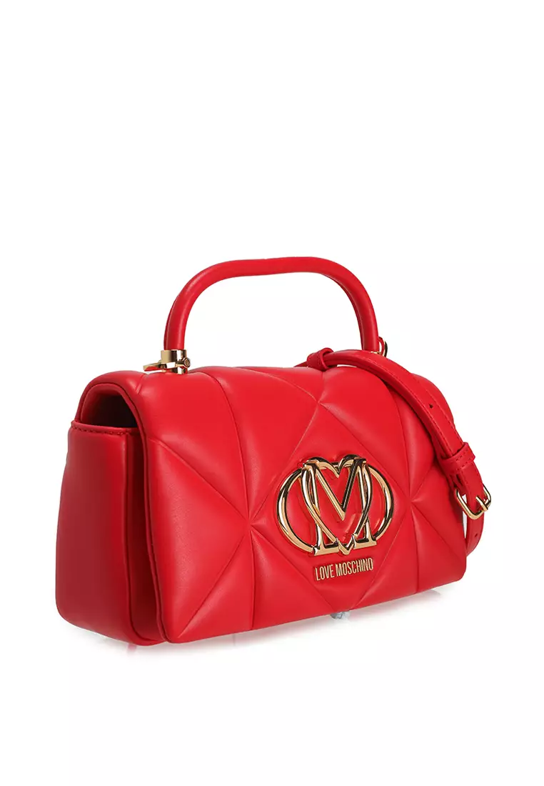 Embossed Quilted Top-Handle Bag (nt)