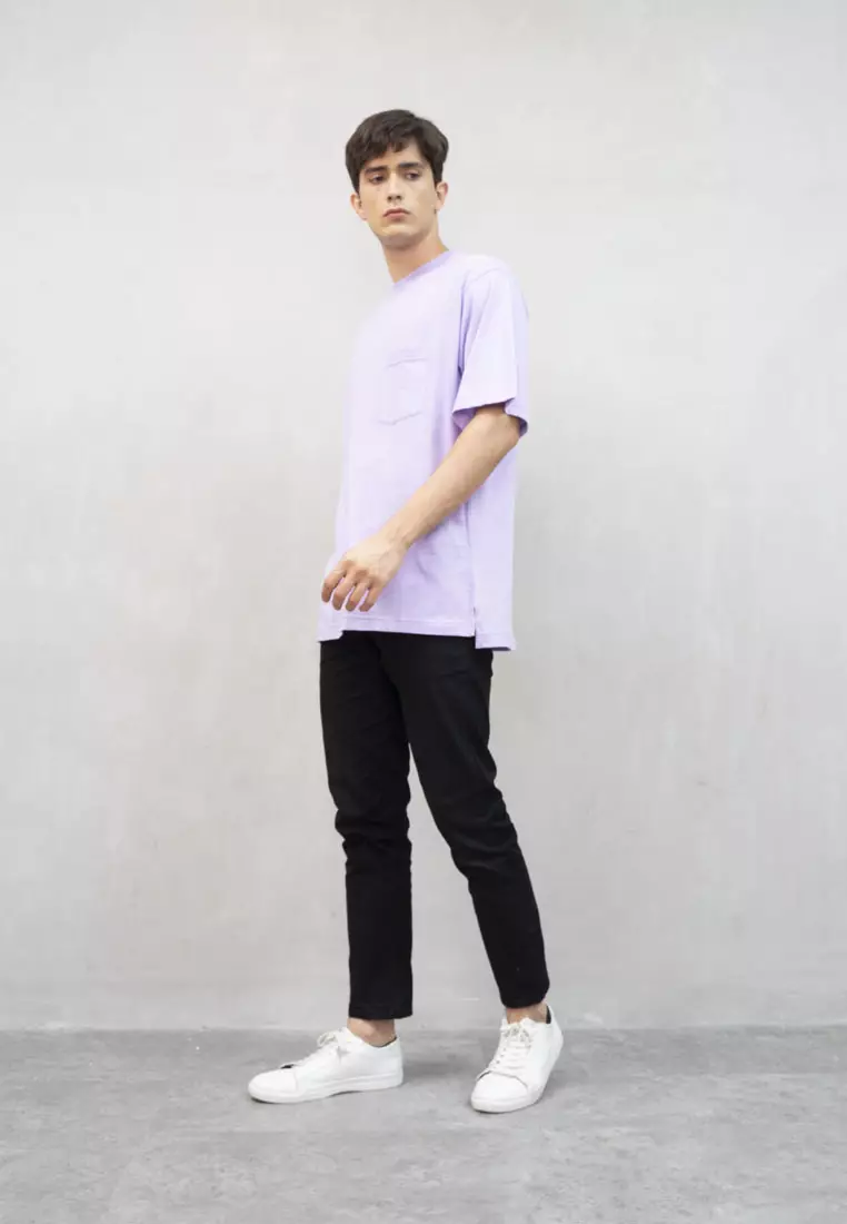 kaos oversized polos oversize shirt lilac