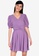 ZALORA BASICS purple Ruched Waist Fit & Flare Dress 1D9D1AAF567E99GS_1
