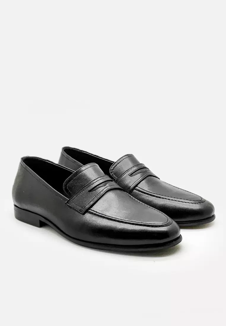 Fregio Men Formal Shoes Penny Slip On